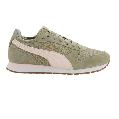 Puma Women's Jogger Sneaker Running Walking Athletic Shoes Lace Up Cream / Green