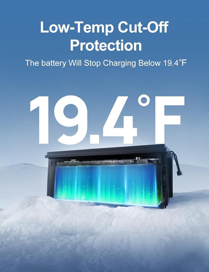 12V 280Ah Bluetooth Low-Temp LiFePO4 Lithium Battery For RV Solar Marine