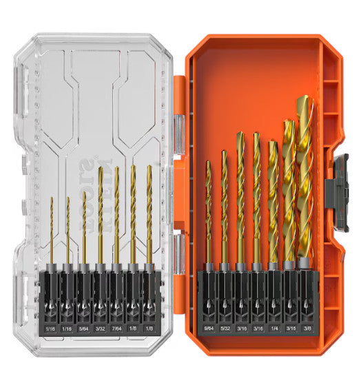 Klein Tools Titanium Drill Bit Set, 14-Piece