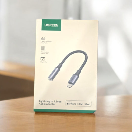 UGREEN Headphone Adapter for iPhone to 3.5mm Adapter Cable, Grey