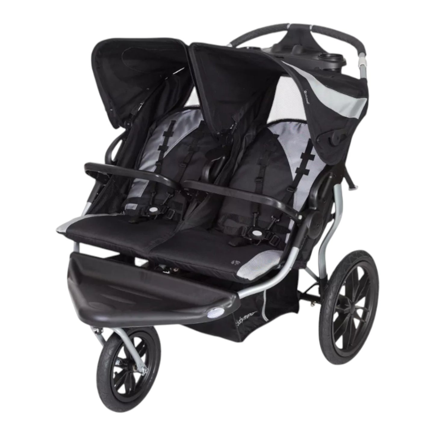 Baby Trend Navigator Double Jogging Stroller - Europa Black Lightweight Foldable
