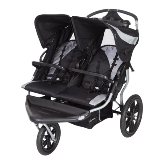 Baby Trend Navigator Double Jogging Stroller - Europa Black Lightweight Foldable