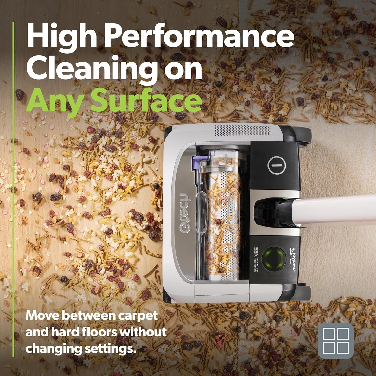 Gtech AirRAM Platinum Cordless Vacuum Cleaner Includes Anti-Hair Wrap Brush AR46