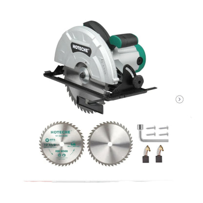 Hoteche Circular Saw 4-HP Compact Portable Table Saw with Saw Blade 10 & 12 inch