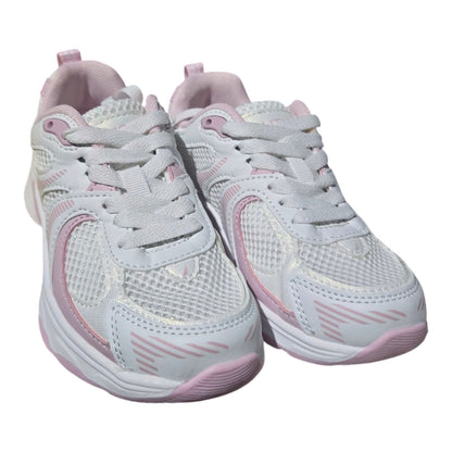 Nautica Girls White and Pink Sneakers - Monroe KN10771S - Missy Athletic -
