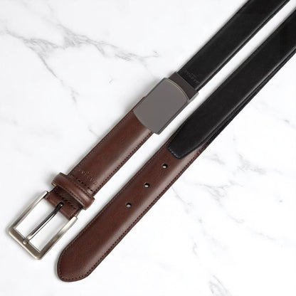 Haggar H26 Men's Leather Belt Black or Brown Size M and L NEW