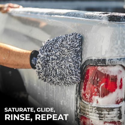 The Rag Company - The Cyclone Ultra Wash Mitts - 70/30 Gauntlet Blend Korean
