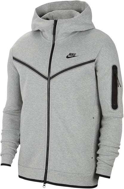 Nike Sportswear Tech Fleece Men's Full-Zip Hoodie & Joggers - Red, Blk, Blue Gre