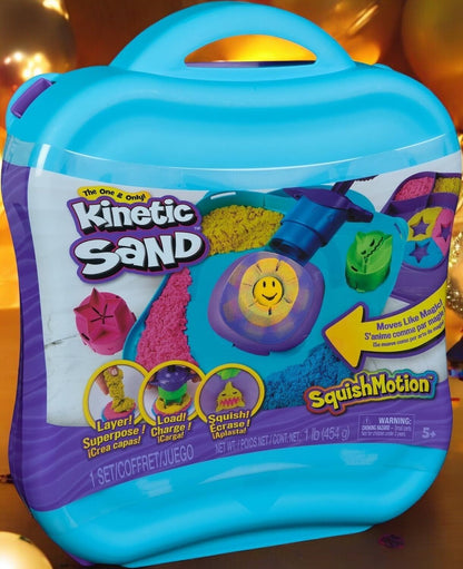 Kinetic Sand, SquishMotion Playset With 1lb Sand New