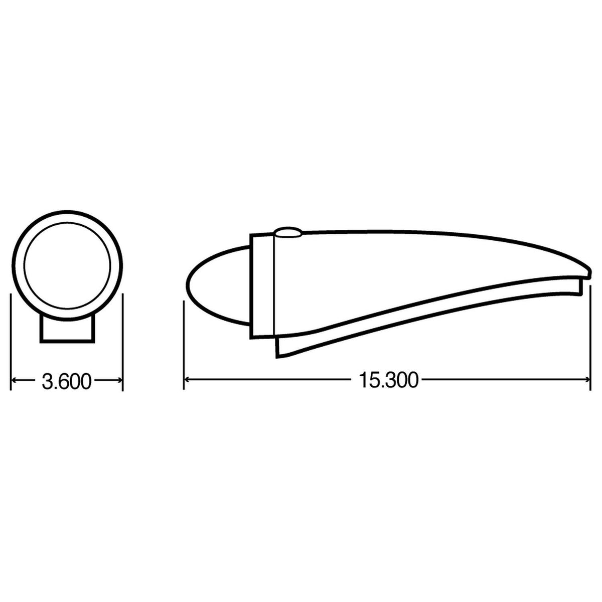 Truck-Lite Model 26 Cab Marker Light, Chrome/Yellow (26760Y)