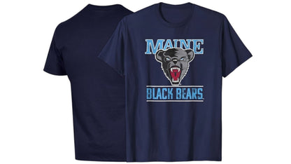 Maine Black Bears Men's Blue T-shirt - Colosseum Brand - Cotton Tee -