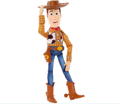 Mattel Disney Pixar Toy Story Movie Talking Woody Ragdoll Toy NIB 30+ Sounds