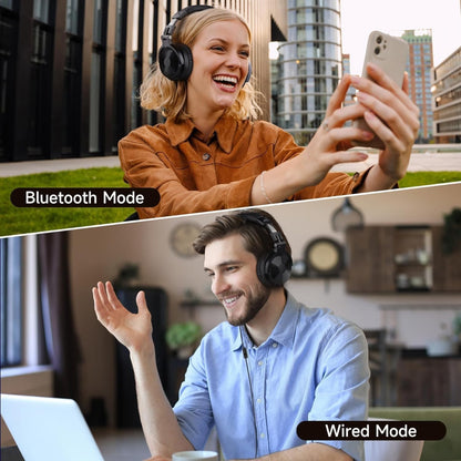 OneOdio Pro-C Bluetooth Over Ear Headphones, Wireless/Wired, Brown or Black