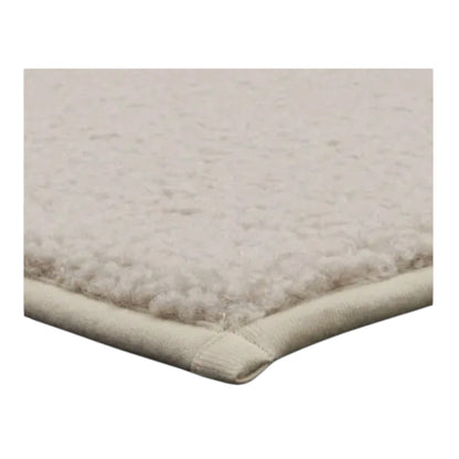 Light Gray Boucle Memory Foam Bath Rug, 17" X 24"