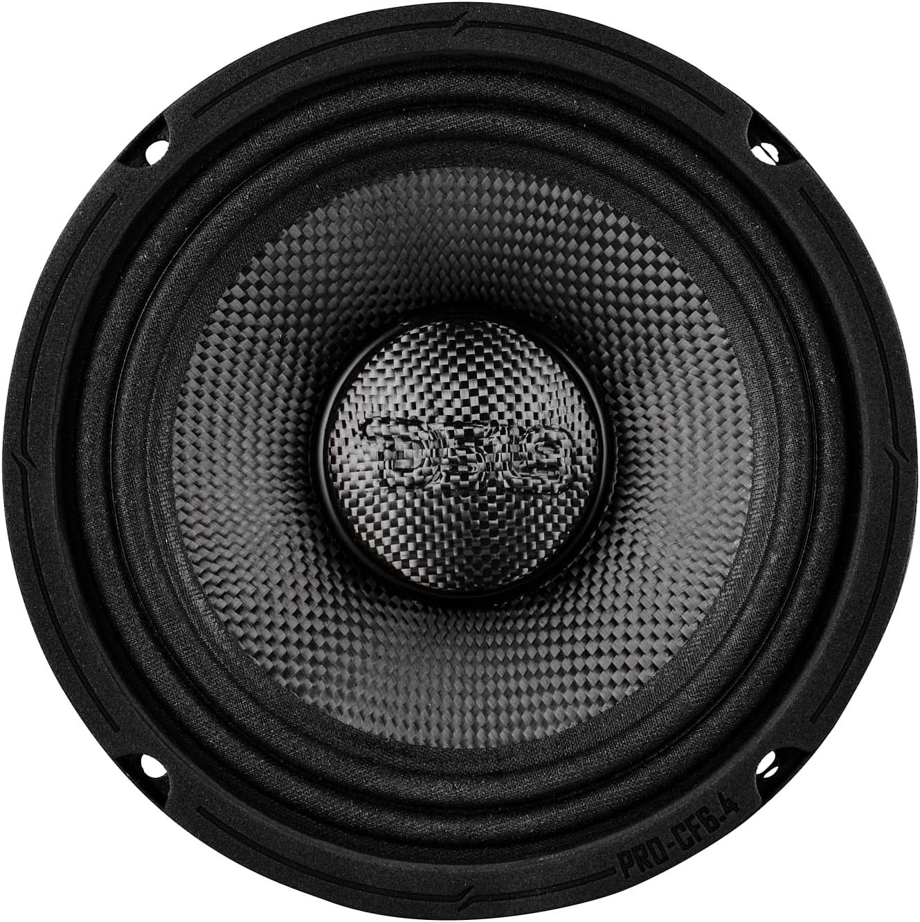 DS18 6.5" Midrange Speaker - 300W Rms 4-ohm PRO-CF6.4 Carbon Fiber Loudspeaker