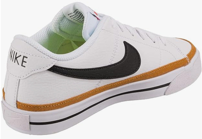 Nike Court Legacy Next Nature Women Shoe Wht/Blk/Desert Ochre - SZ 7 - DH3161100