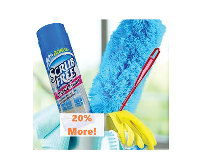 All in One Cleaner Scrub - For Windows, Mirrors and Plexiglass Furniture