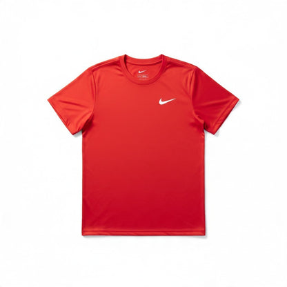 Nike Dri Fit V-Neck T-Shirt Athletic Cut  Women's (DX0687-657) -Red, Large