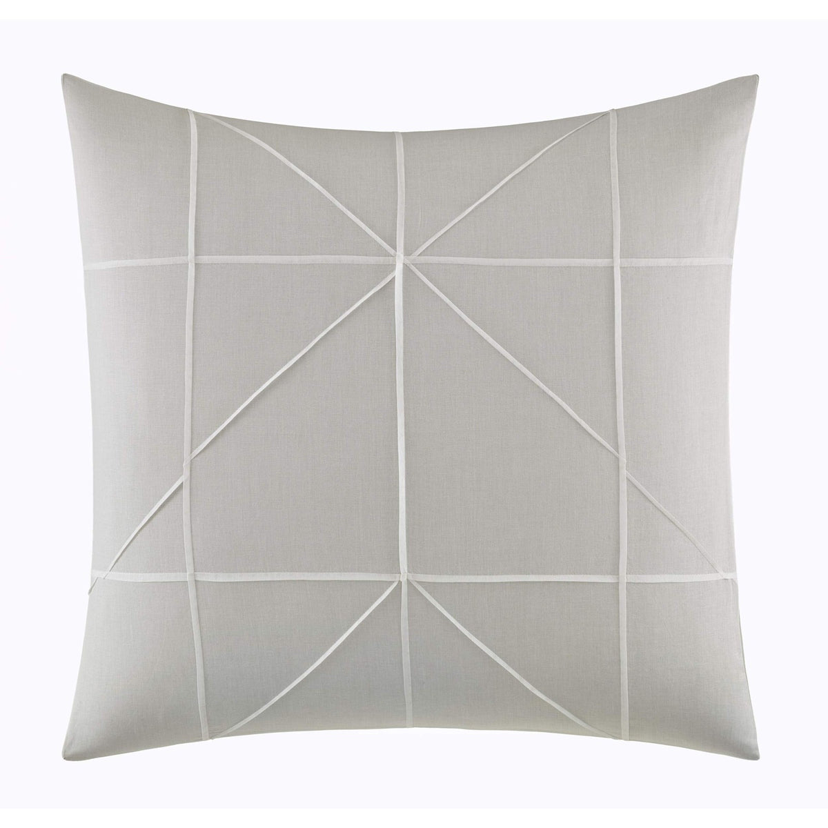 Vera Wang Layered Geometric Grey Euro Sham