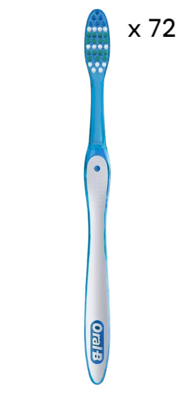 Oral B Toothbrush-Daily Clean Medium (Colors Vary) Pack of 72 BEST DEAL AROUND