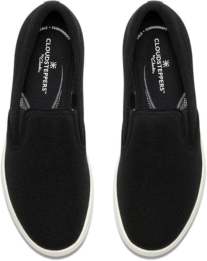 Clarks Women's Breezesky Zoe Canvas Loafers - Black - Size 6.5
