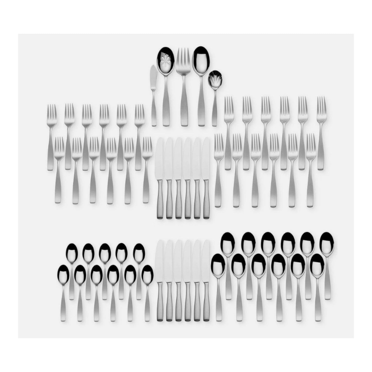 Mikasa Satin Loft 18/10 Stainless Steel 65pc. Flatware Set (Service for Twelve)