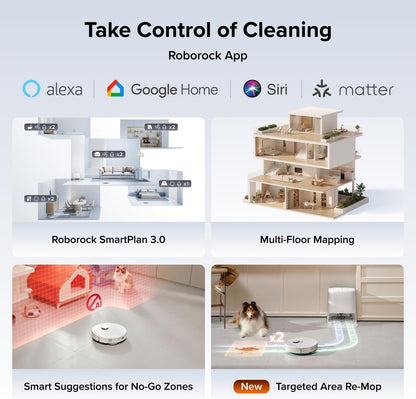 Roborock 2026 Qrevo 2 Pro Robot Vacuum and Mop, 20,000Pa Suction White- NEW!