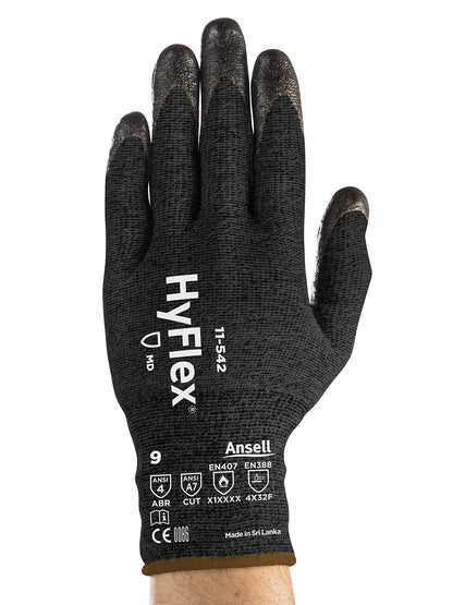 HyFlex 11-542 Cut Protection Gloves - Light, High Cut Protection, Grip, Size