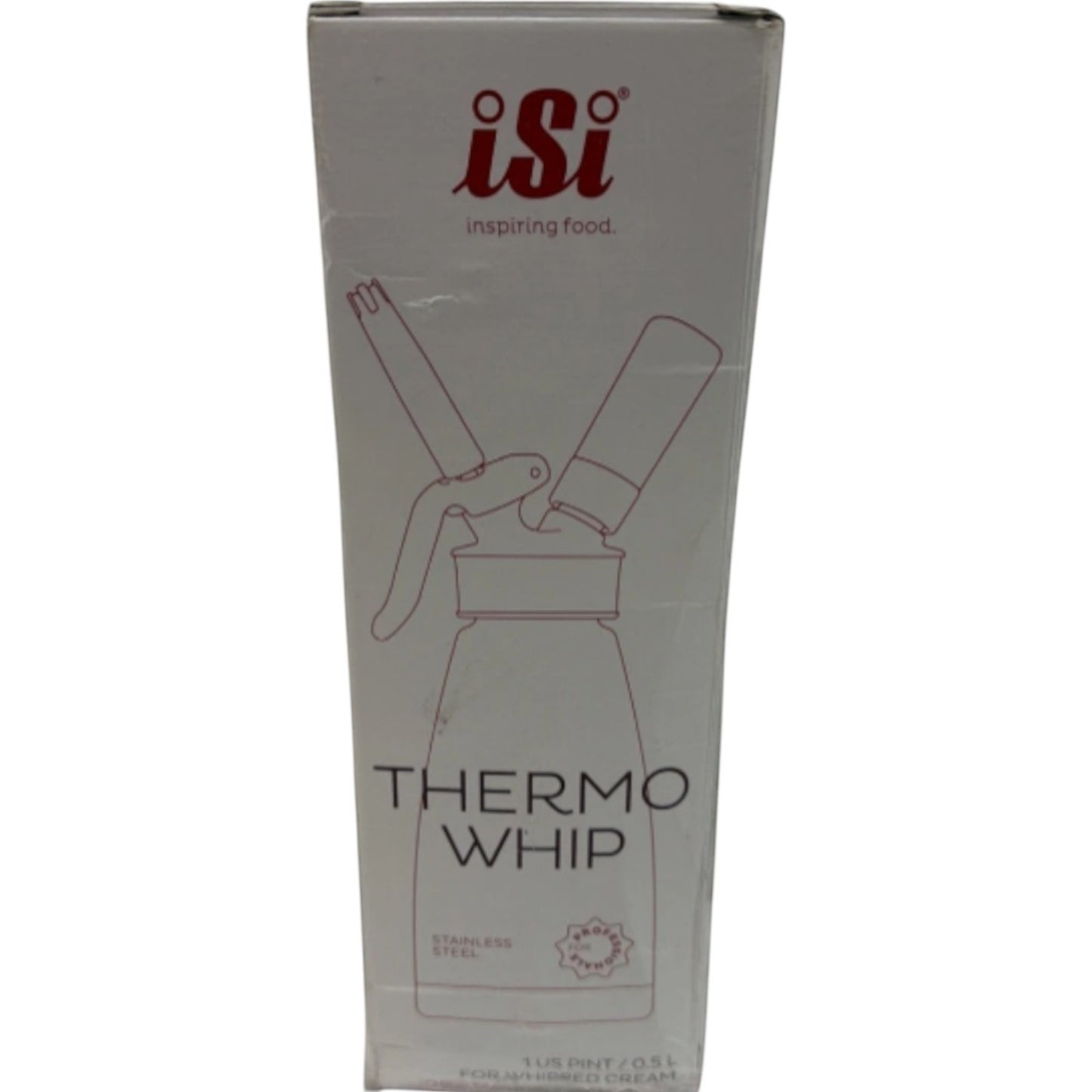 iSi Gourmet Whip Cream Whipper - 1 US Pint- 170301 Stainless Steel