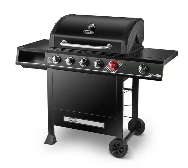 Dyna-Glo 5-Burner Propane Gas Grill in Matte Black with TriVantage Multifunction
