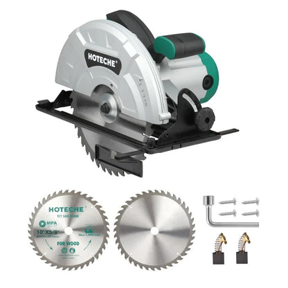 Hoteche Circular Saw 4-HP Compact Portable Table Saw with Saw Blade 10 & 12 inch