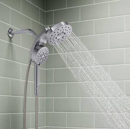 KOHLER Premise 4-Settings Polished Chrome 6-in Round Dual/Combo Shower Head 1.75