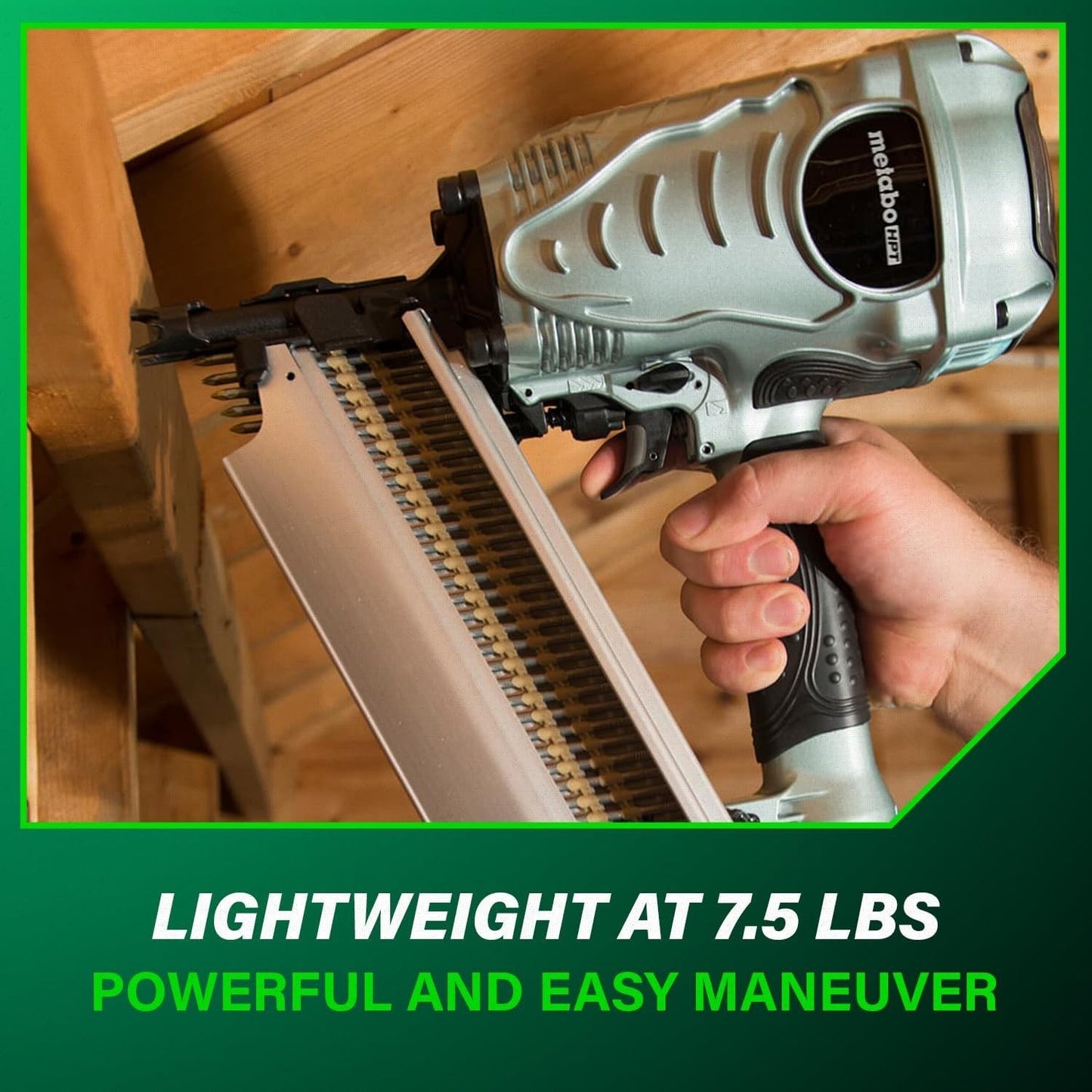 Metabo HPT NR90AES1M 21° 3-1/2" Plastic Collated Framing Nailer New