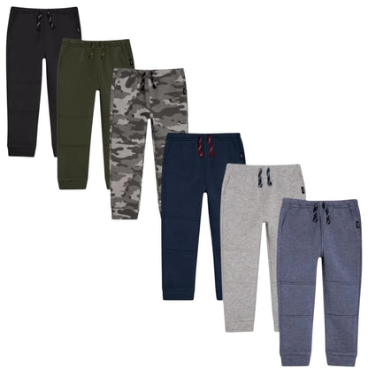 Lee Boys Girls Jogger Light Blue Navy Blue Gray Grey 3-Pack Pants Pockets Active