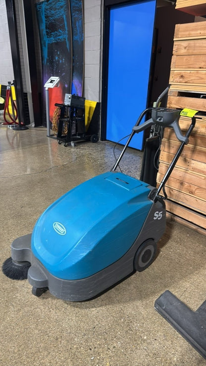 Tennant S5 Commercial 24" Compact Walk Behind Floor Sweeper