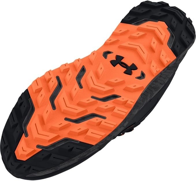 Under Armour Men's Charged Bandit Trail 3 Sneaker Black / Orange