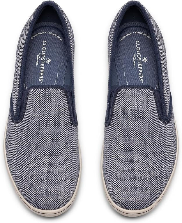 Cloudsteppers Clarks Women's Breezesky Zoe Canvas Loafers - Navy - Size 6.5