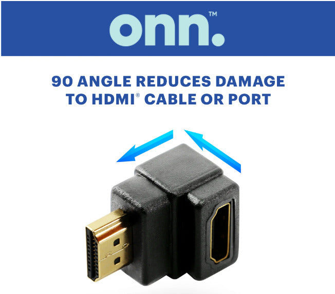 onn. HDMI 90-Degree Adapter