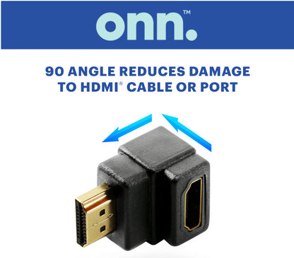 onn. HDMI 90-Degree Adapter