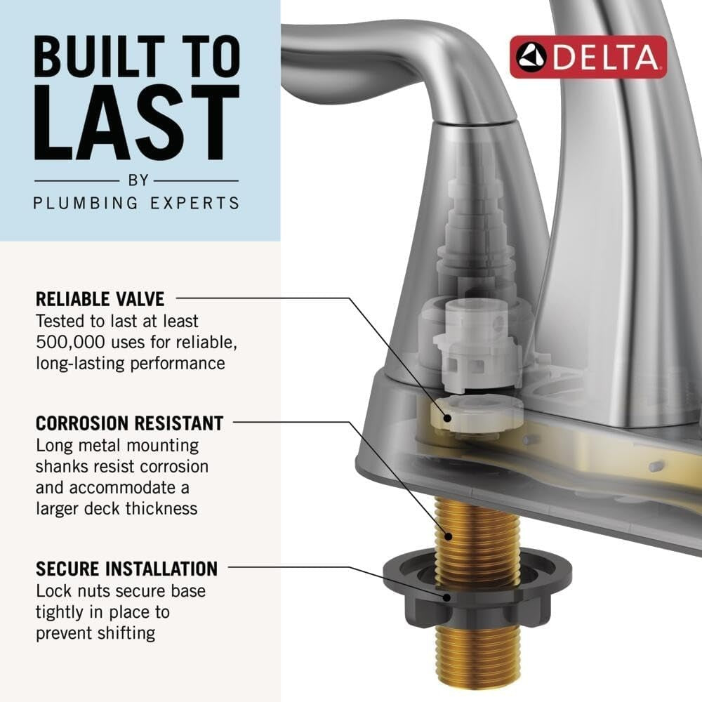 Delta Ara Centerset Bathroom Faucet 2L 25840LF-CZ Champagne Bronze