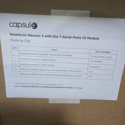 Capsule SmartLinx Neuron 3 Patient Monitor with 7 Serial Port IO Module