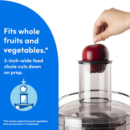 nutribullet® Juicer, 800W Juicer, Large 3" Feed Chute for Whole Fruits and Vege