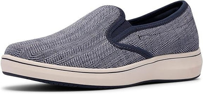Cloudsteppers Clarks Women's Breezesky Zoe Canvas Loafers - Navy - Size 6.5