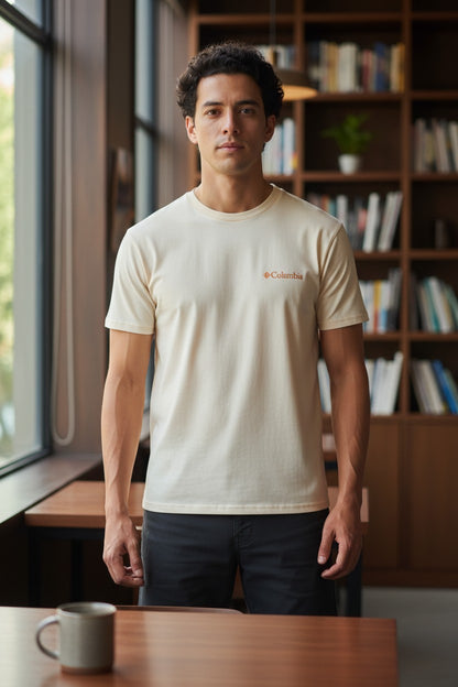 Columbia Men's CSC Kranston SS Tee | Color = Chalk | Size L & XL