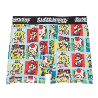 Nintendo Boys Super Mario Kart Boxer Briefs Underwear, 4-Pack, Sizes XS-L