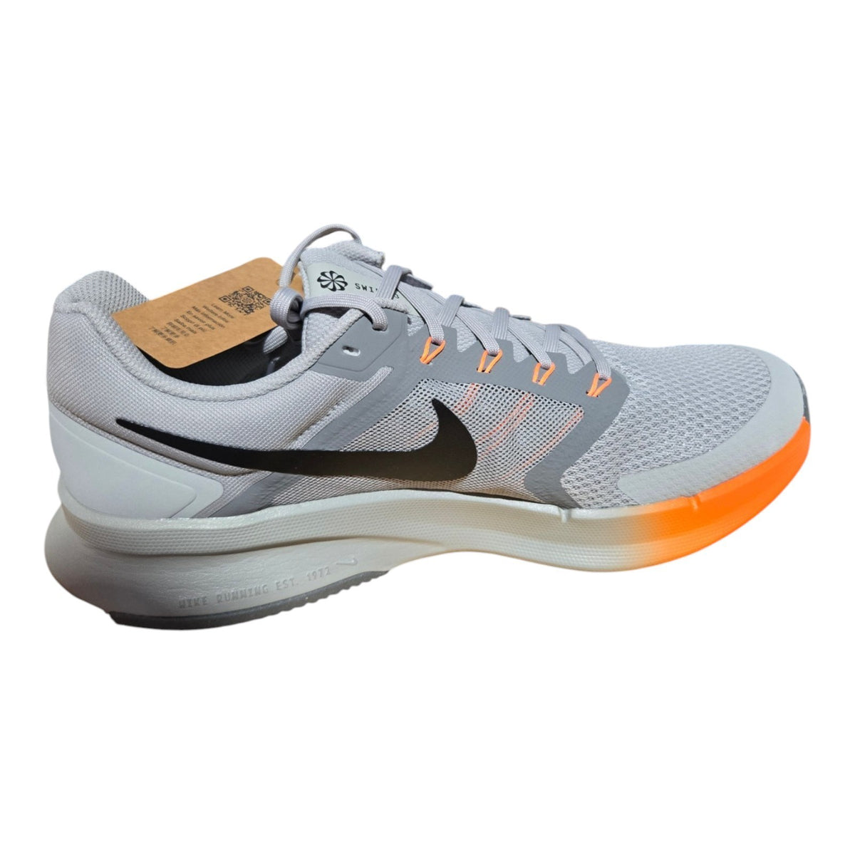 Nike Run Swift 3, Base Grey/Black - Total Orange / JA4032-048 / Men's  Brand New