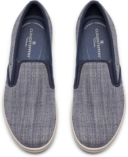 Cloudsteppers Clarks Women's Breezesky Zoe Canvas Loafers - Navy - Size 6.5