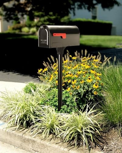 Architectural Mailboxes 7680B-10 MB1 Mount Mailbox and In-Ground Post Kit, Medi