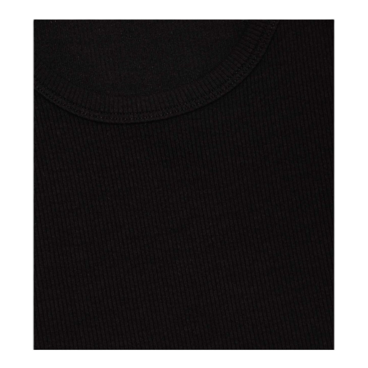Cyrus Ribbed Scoop Neck Sleeveless Black Stretch Tank Top XS, S, M, L, XL