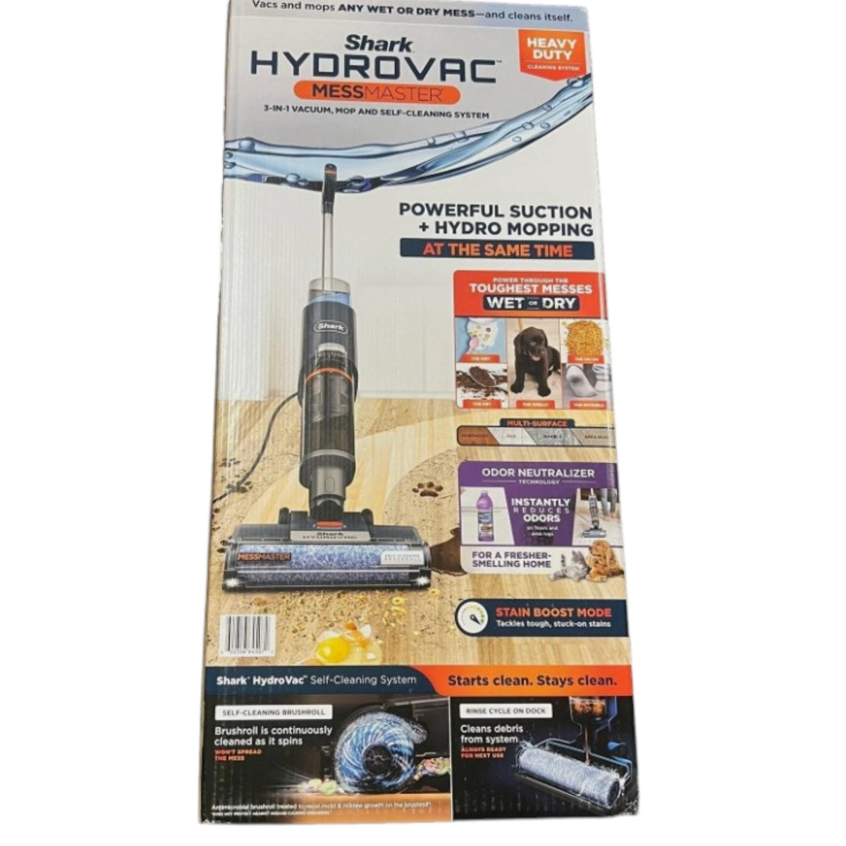 Shark HydroVac MessMaster Wet Dry Corded Vacuum Cleaner 3in1 Multi-Surface WD166